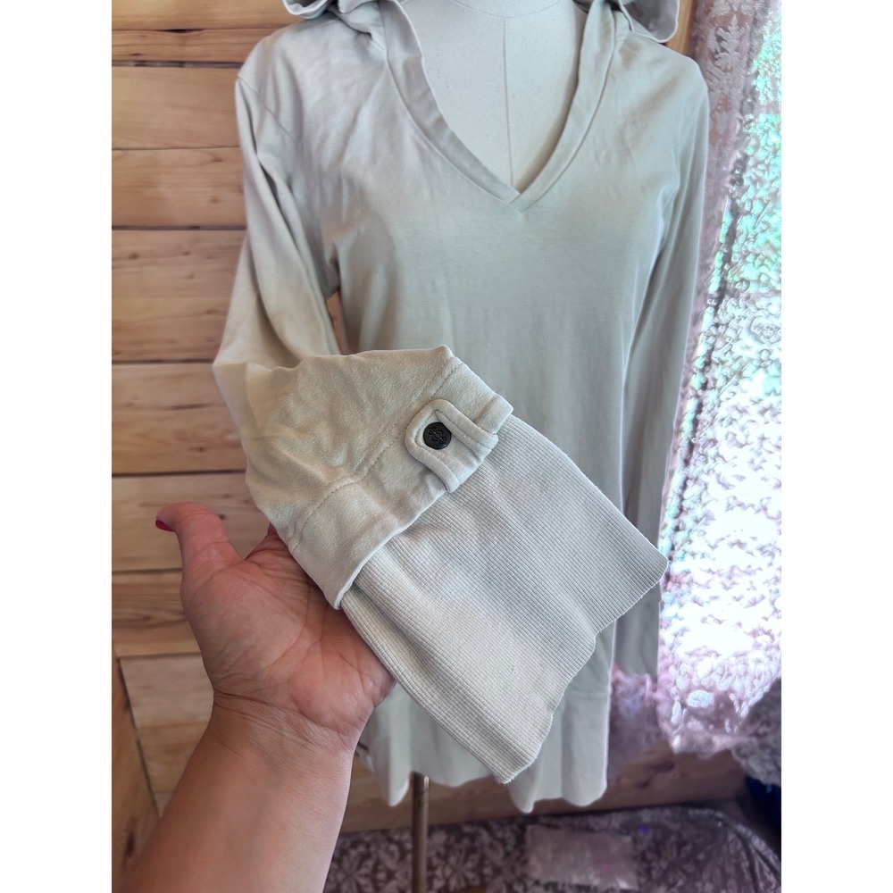 Hemp Organic Cotton Hoodie Dress Womens XLarge Grey Tunic Nomads Hemp Wear - Picture 5 of 10